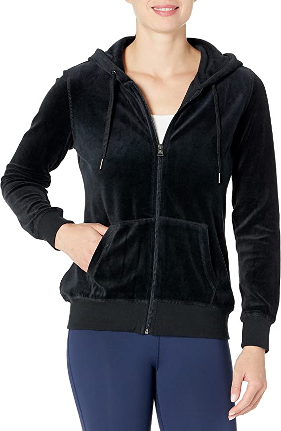 Starter Women's Velour Track Jacket with Hood, Amazon Exclusive - WF ...
