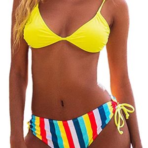 Yellow Striped Printed