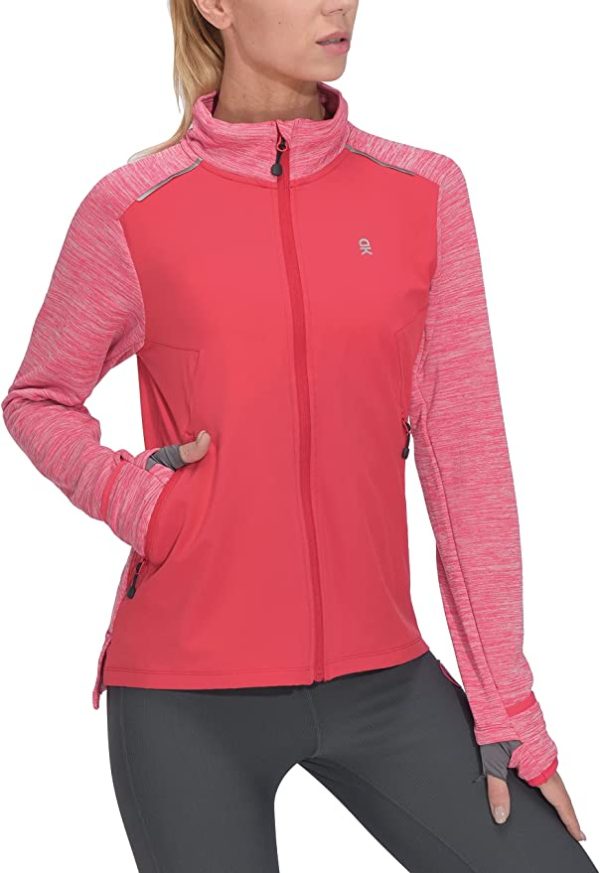 Women's Lightweight Warm Stretch Golf Jacket Full Zip WF Shopping