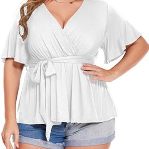 Plus Size Wrap Tops