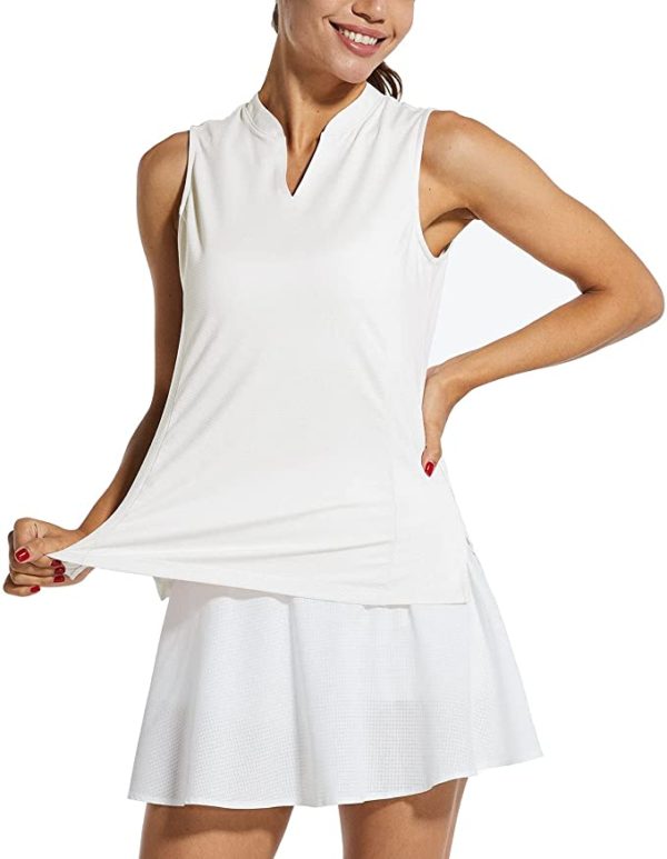Women's Sleeveless Golf Tennis Shirts Lightweight Quick Dry WF Shopping