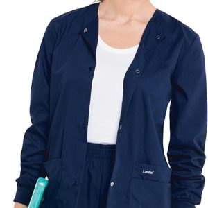 Snap-Front Scrub Jacket