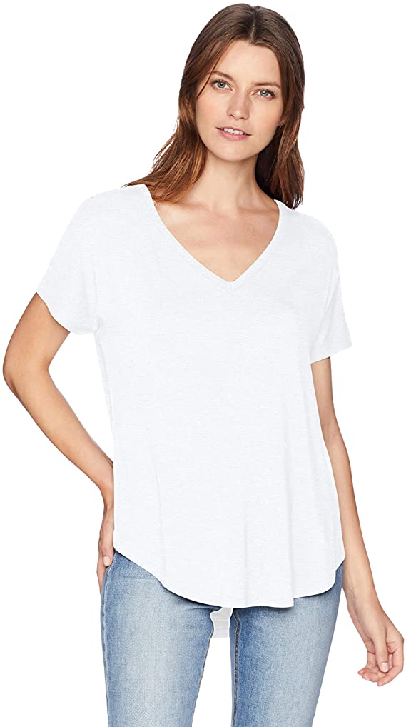 Women's Jersey Relaxed-Fit Short-Sleeve V-Neck - WF Shopping