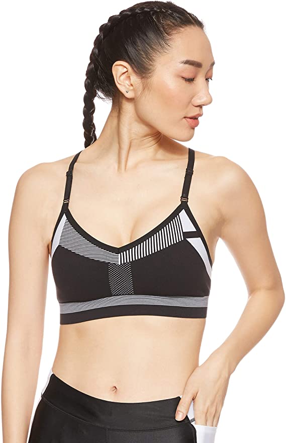 Nike Women's Indy Flyknit Sports Bra Tech Pack Black White WF Shopping