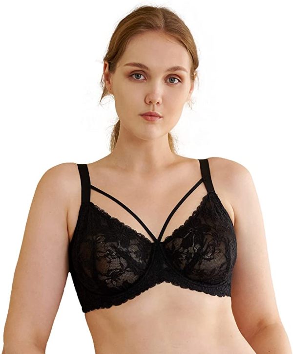 Women's Underwire Minimizer Bra Unlined Full Bust Bra NonPadded WF