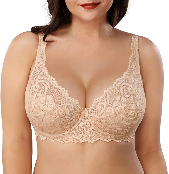 Full Figure Everyday Bras with Underwire Plus Size Supportive Bra WF Shopping