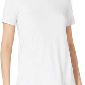 Short-Sleeve Open Crewneck