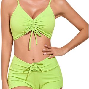 Strap Split Swimsuit