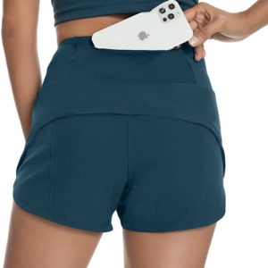 Athletic Shorts with Zip