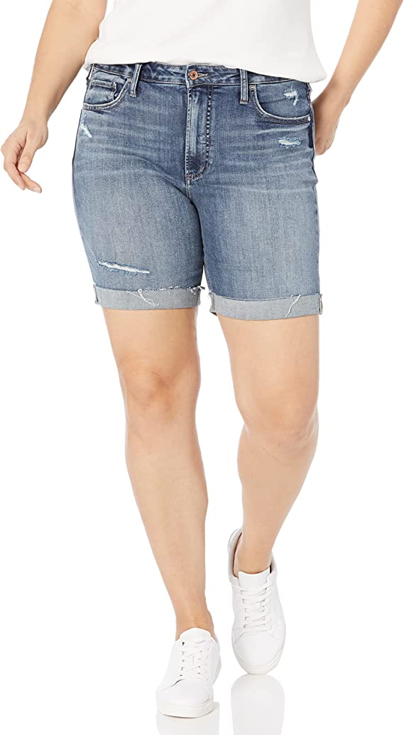 Women's Plus Size Sure Thing High Rise Jean Shorts - WF Shopping