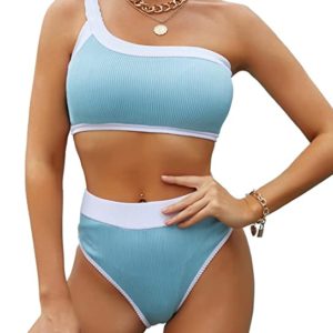 One Shoulder Bikini Set