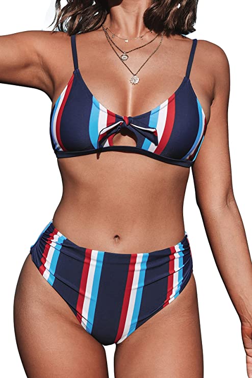 Stripe Bikini Bowknot Stripe Bikini Bowknot