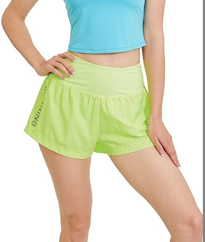 Women's Running Shorts, 2-in-1 Double Layer Quick-Dry Athletic Workout ...
