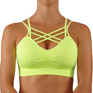 Yoga Bra with Criss Cross