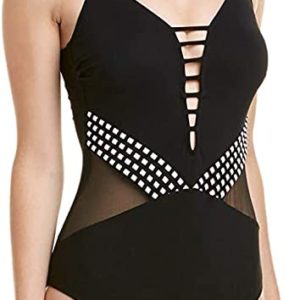 Cut-Out Mesh One-Piece