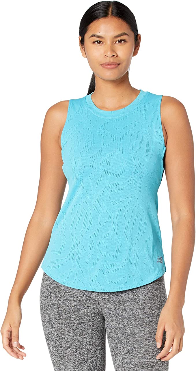 New Balance Women's Q Speed Fuel Jacquard Tank Top WF Shopping