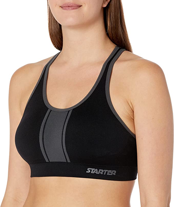 Starter Women's Track Stripe Rackerback Sports Bra WF Shopping