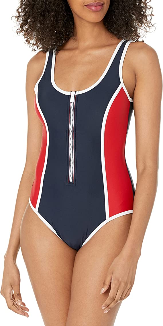 Tommy Hilfiger Standard Iconic One Piece Swimsuit WF Shopping