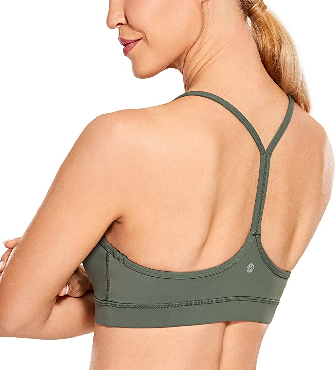 Spaghetti Straps Thin Strap Low Impact Workout Yoga Bra WF Shopping
