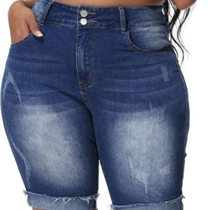 Plus Size Jean Shorts