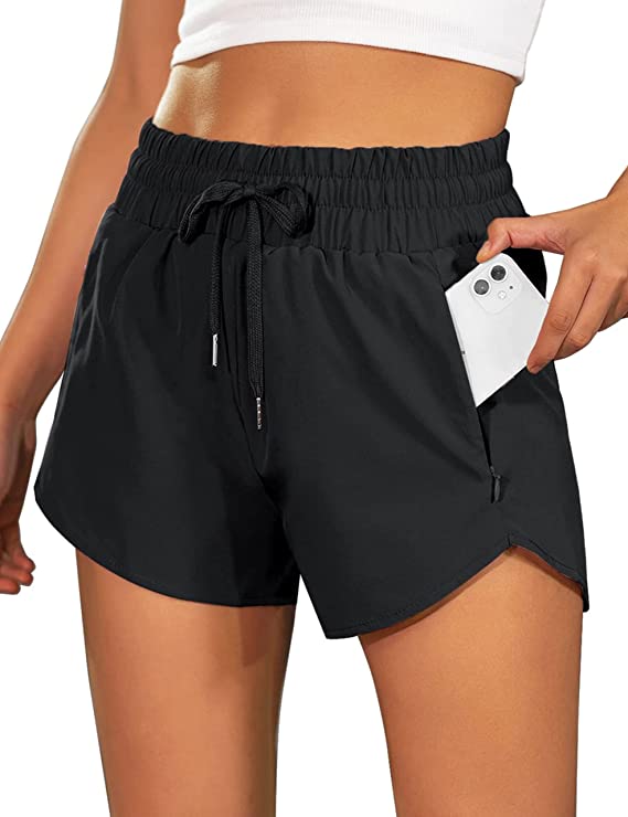 BMJL Women's Running Shorts High Waisted Athletic Shorts Summer WF