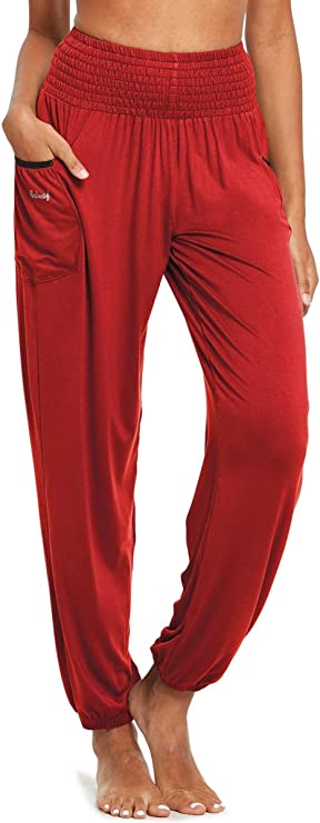 Women's Harem Yoga Pants Loose Fit High Waisted Boho Flowy - WF Shopping