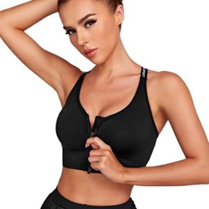 Yoga Bras Zip Front