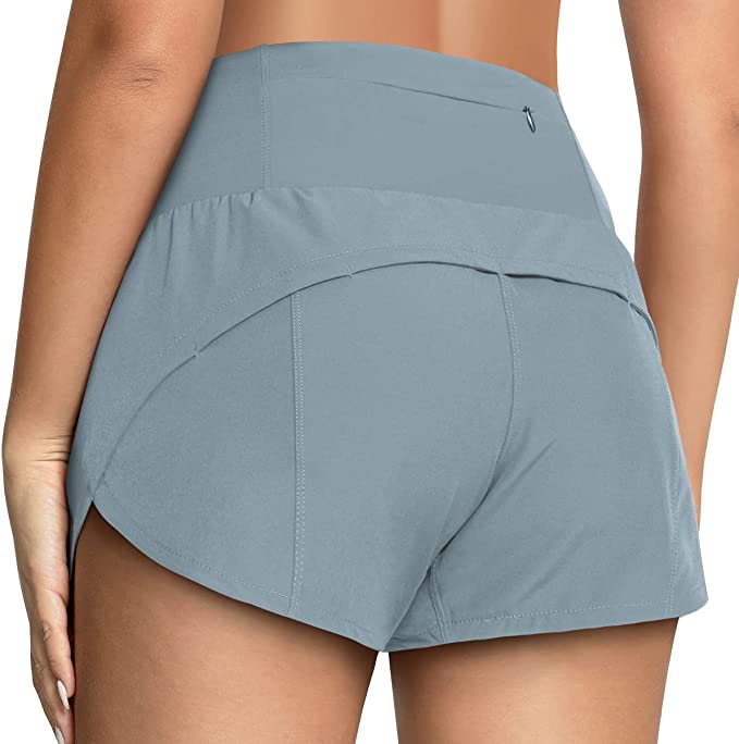 Womens High Waisted Athletic Shorts Lightweight Quick Dry WF Shopping