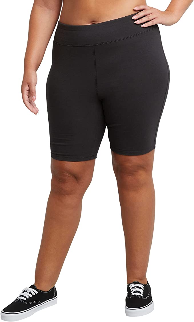 Just My Size Women's Plus-Size Stretch Jersey Bike Shorts - WF Shopping