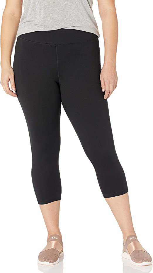 Women's Plus Size Stretch Jersey Capri Leggings - WF Shopping