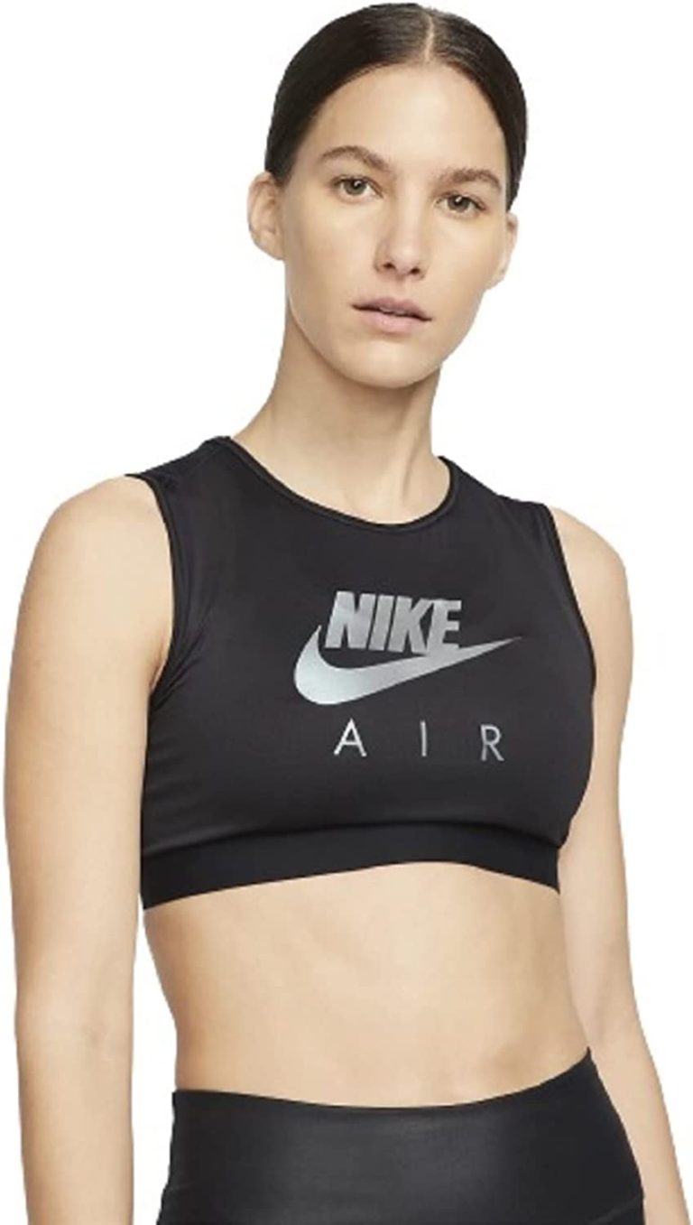 Nike Women's Air DriFIT Swoosh Medium Support High Neck Sports Bra