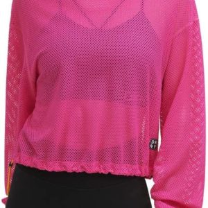 Long-Sleeve Mesh Top