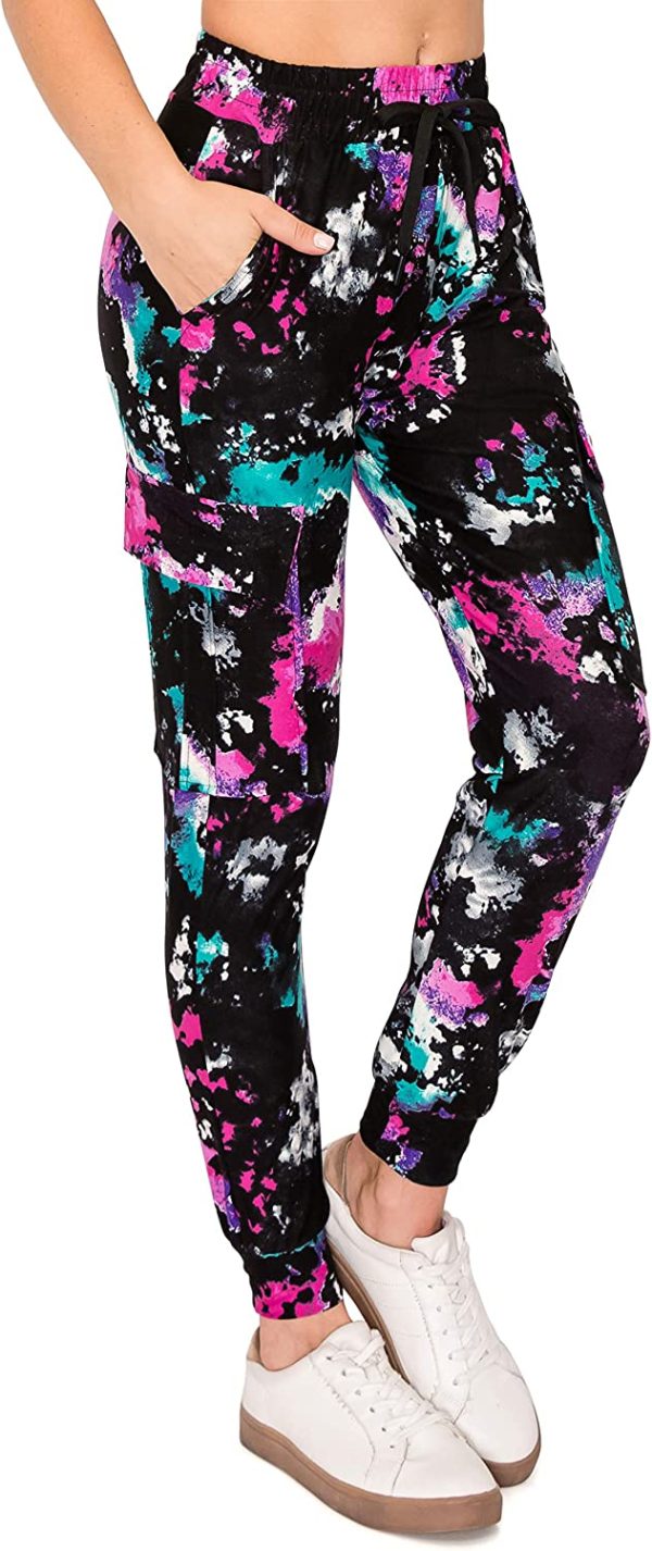 Women's Cargo Jogger Pants Buttery Soft Casual Comfy Lounge