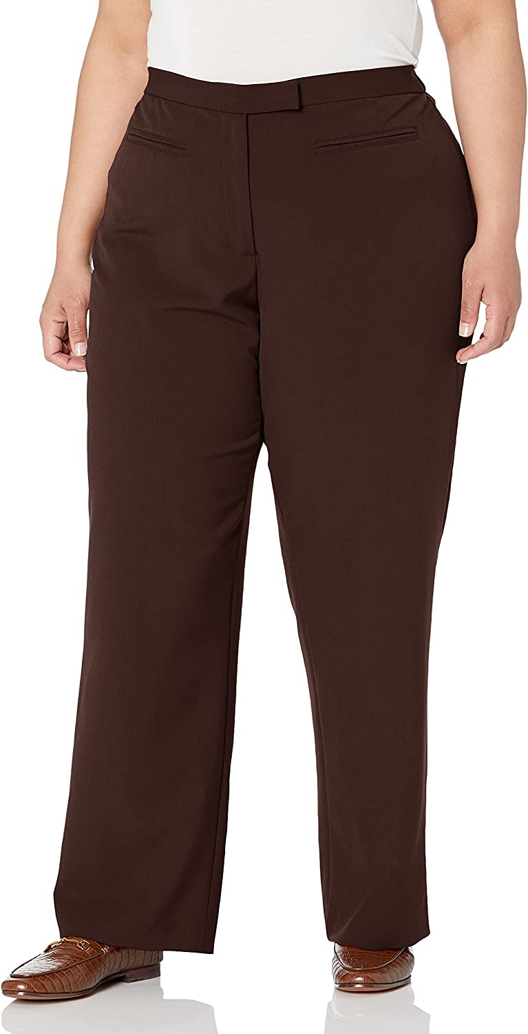 Ruby Rd. Women's Size Plus Flat Front Easy Stretch Pant - WF Shopping