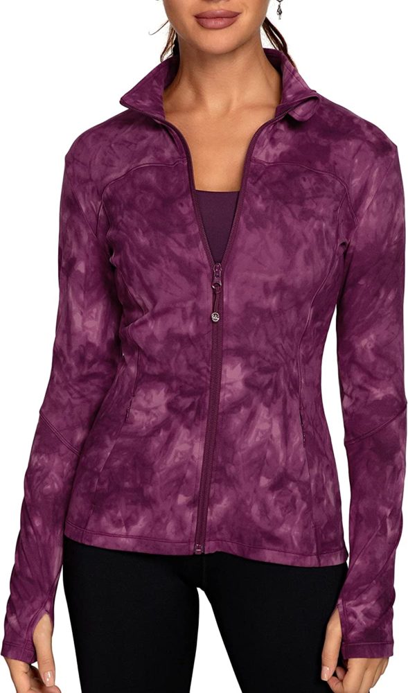 Girls Cardio Yoga Jacket – Slim Fit, Thumbholes, Soft Stretch Fabric | For Skating, Gymnastics, Running