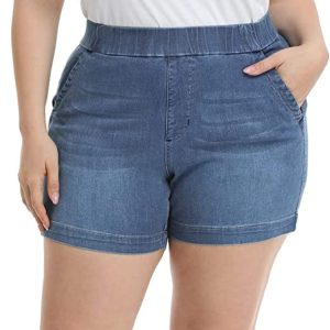 Denim Pull On Shorts