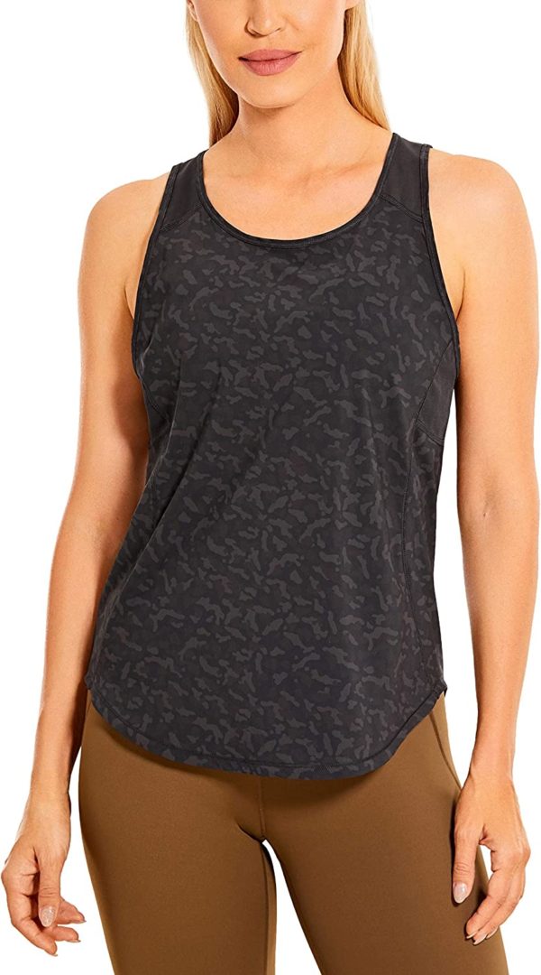 Women's Breezy Feeling Mesh Yoga Tank Tops Quick Dry Workout Active