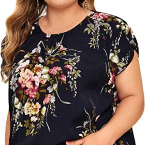 Plus Size Floral Print