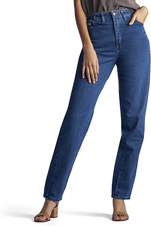 Lee Women's Relaxed-fit Side Elastic Tapered-leg Jean - WF Shopping