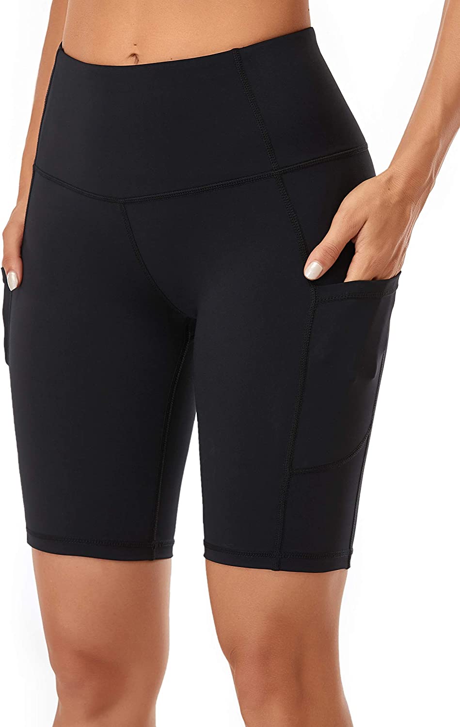 Tandisk Women's Yoga Lounge Shorts Comfy Active Running Shorts Casual Workout Hiking Shorts Pockets Black XS At Women's Clothing Store