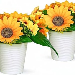 AIMESINO Artificial Sunflower Potted Plants