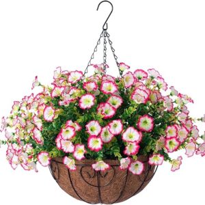 Artificial Fake Hanging Outdoor Plants Flowers