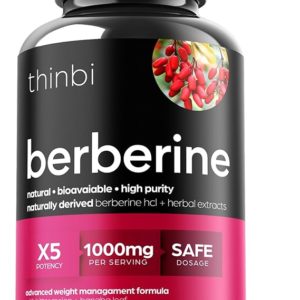 Berberine Supplement 1000mg Potent Botanical Capsules