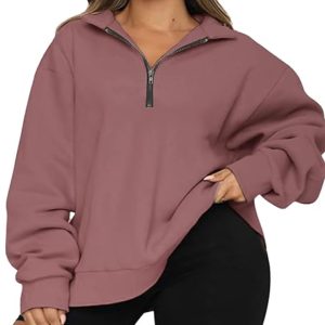 Chulianyouhuo Womens Plus Size Half Zip