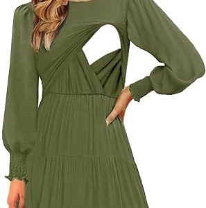 CzzzyL Womens Smocked Crew