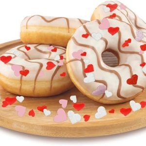 Edible Mini Pink Red Valentine's Day Heart upcake