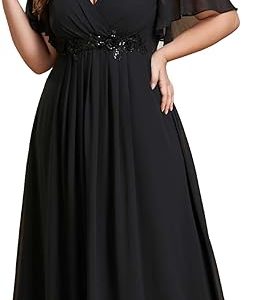 Ever-Pretty Women's Chiffon V Neck