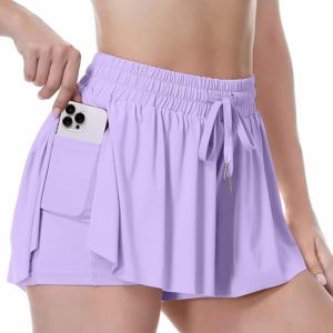 Flowy Shorts, 2 in 1 Butterfly Shorts