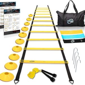 Invincible Fitness Agility Ladder Set - Speed