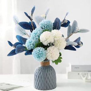 LADADA Artificial Flowers with Vases Artificial